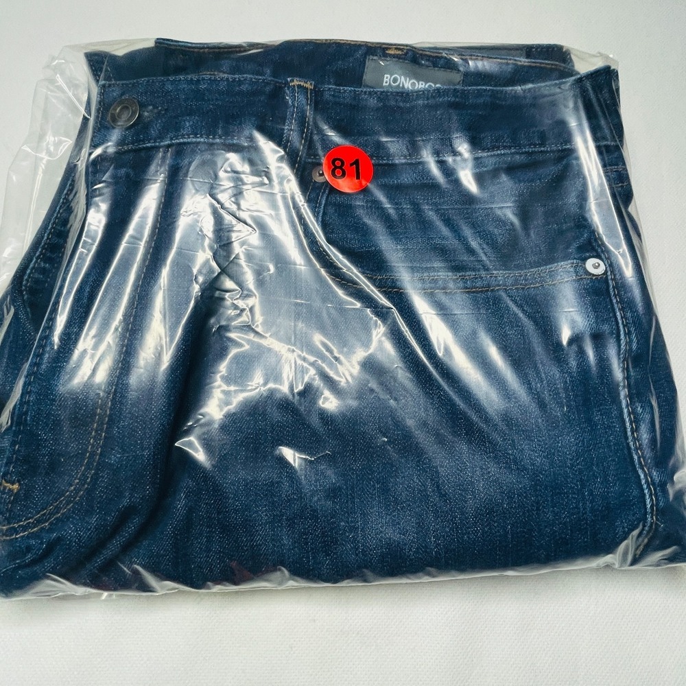 Bonobos Jeans Mens 40x32 Straight Leg USA Made Selvedge Dark Wash Denim - Picture 16 of 16